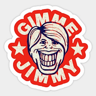 Gimme Jimmy Carter 1976 Retro Political Campaign Button Sticker